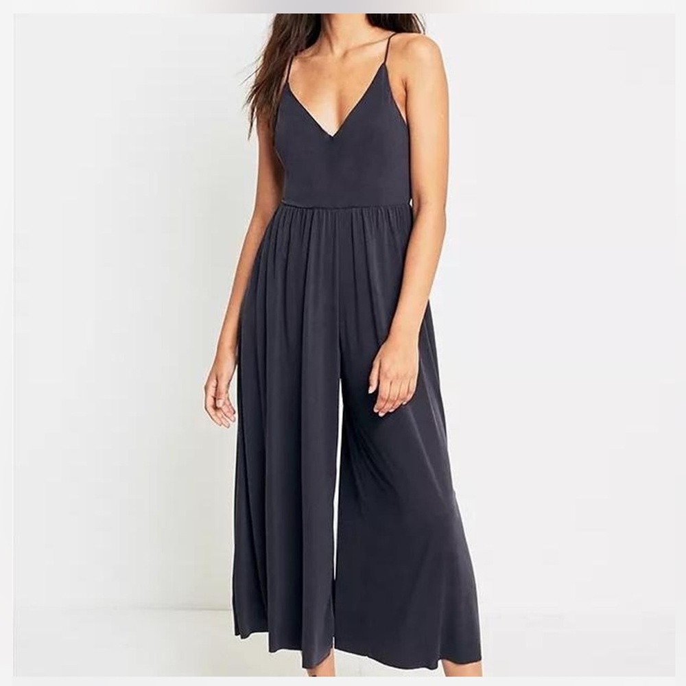Urban Outfitters Blue Jumpsuit Tuta‎ UO Blu Molly Cupro Culotte Women’s Size XS